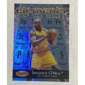 2000-01 Bowman's Best #EG1 Shaquille O'Neal Elements of the Game Rare Insert
